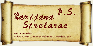 Marijana Strelarac vizit kartica